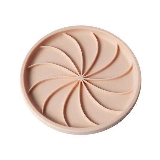 OLLIE B. GOOD wheelies lick mat & lid | peach
