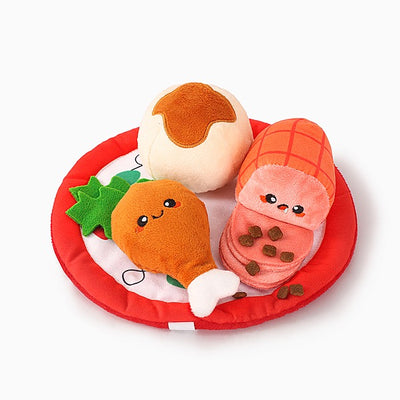 HugSmart XMAS2024 Christmas Dinner Dog Toy