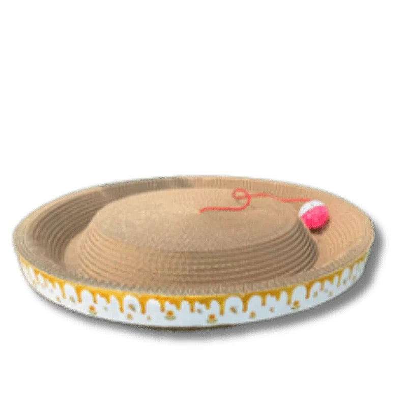 One For Pets - Cat Scratcher - Summer Hat with ball