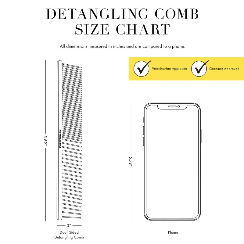 Tweezerman - Detangling Comb - Dual Sided