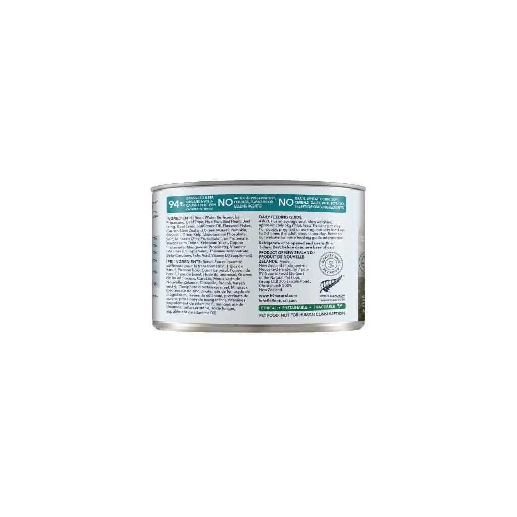K9 Natural - Canned - Hoki & Beef Feast