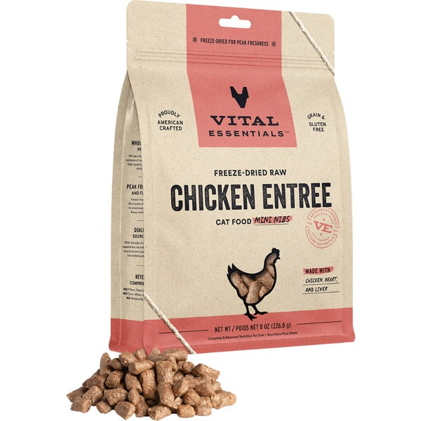 Vital Essentials FD Raw Chicken Mini Nibs 8OZ | Cat