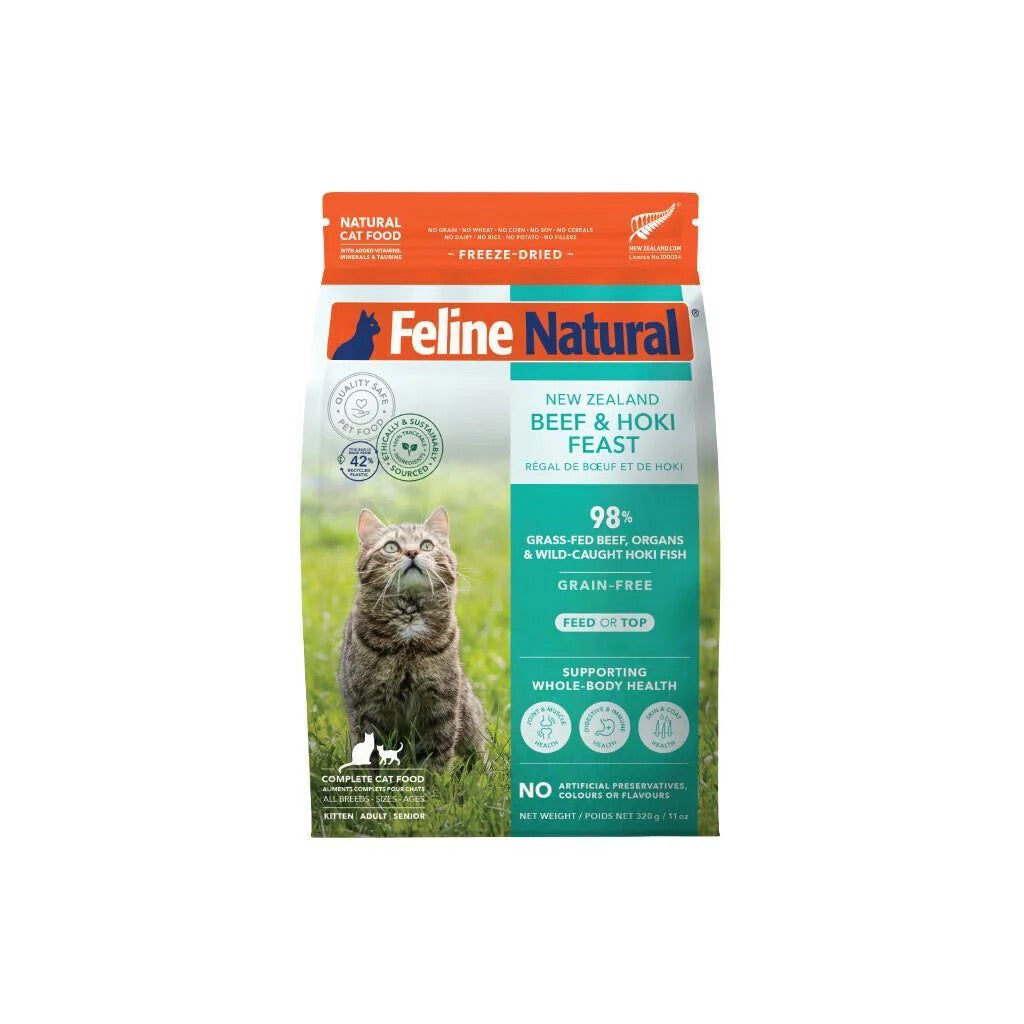 Feline Natural - Freeze-Dried - Beef & Hoki Feast
