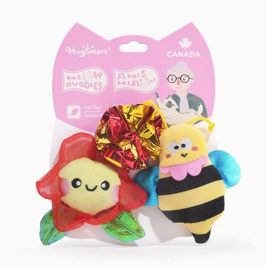 Hug Smart Meow Buddies Flower & Bee | Cat