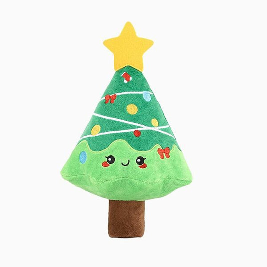 HugSmart XMAS2024 Happy Woofmas Christmas Tree Dog Toy