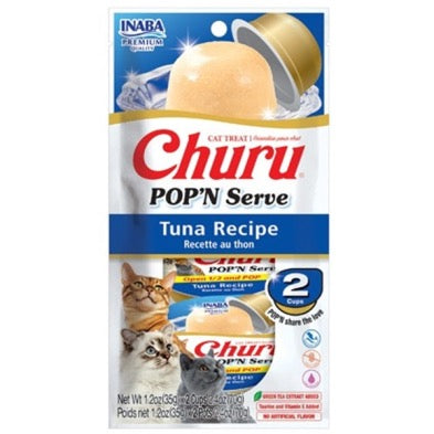 INABA Cat Churu Pop'n Serve Tuna 2pk