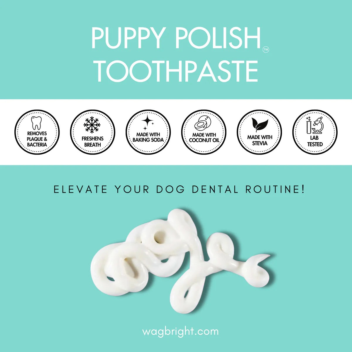 Wag & Bright Puppy Polish Natural Canine Toothpaste
