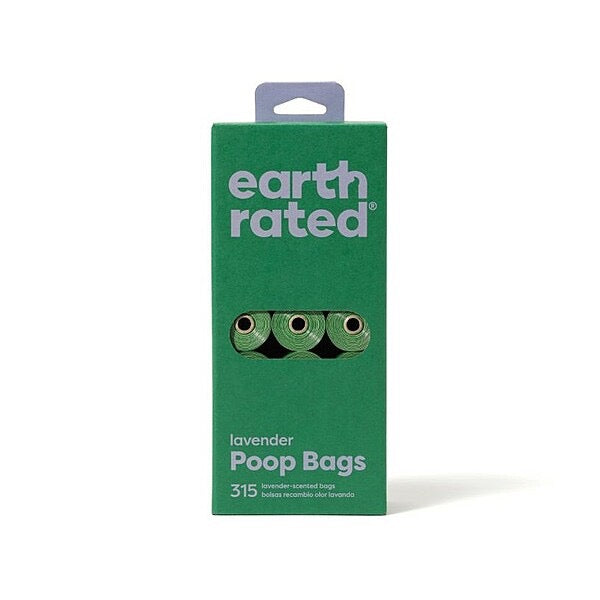 Earth Rated Dog Poop Bags on Refill Rolls 21 Rolls 315 Bags