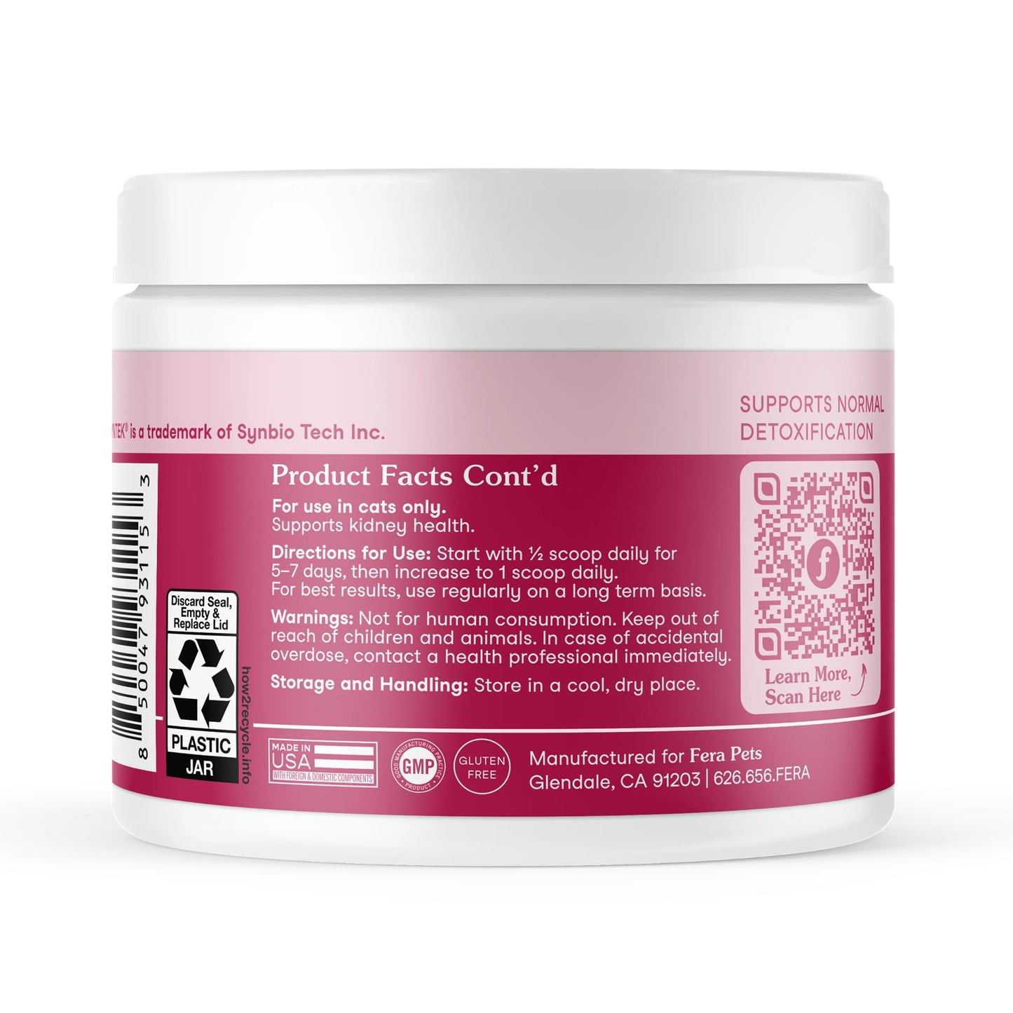 Fera Pets – Kidney Support for Cats – 60 scoops (60g)