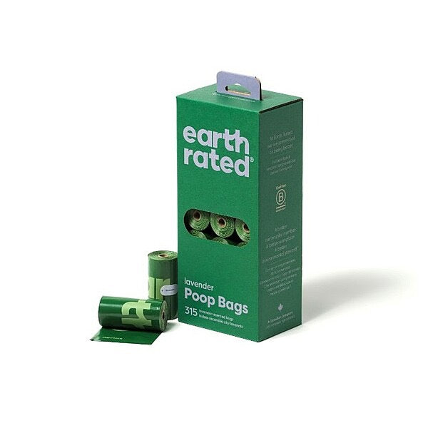 Earth Rated Dog Poop Bags on Refill Rolls 21 Rolls 315 Bags
