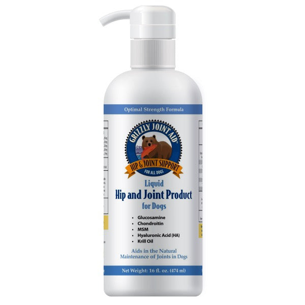 Grizzly Joint Aid Hip&Joint Support Liquid Supplement 16 oz