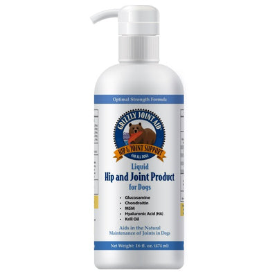 Grizzly Joint Aid Hip&Joint Support Liquid Supplement 16 oz