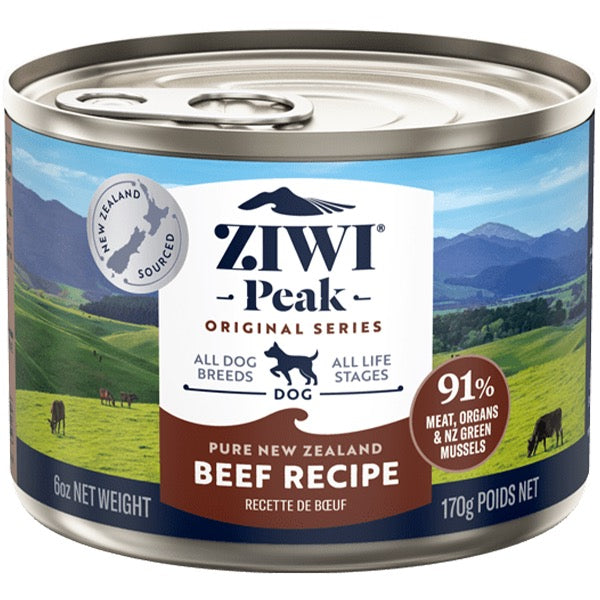 ZIWI Peak Dog Beef 6 oz Can