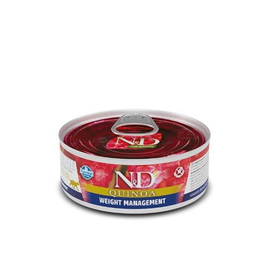 FARMINA N&D QUINOA Cat WEIGHTMANAGEMENT Lamb 80g