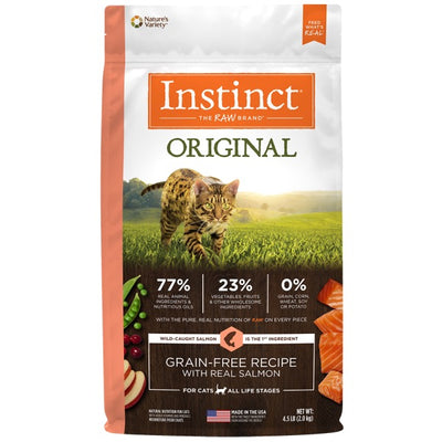 Instinct Cat Original GF Kibble WildCaught Salmon 4.5 lb