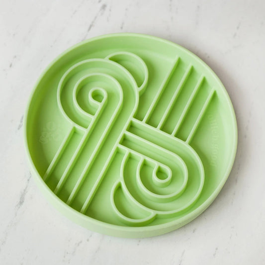 OLLIE B. GOOD zoomies slow feeder bowl | honeydew