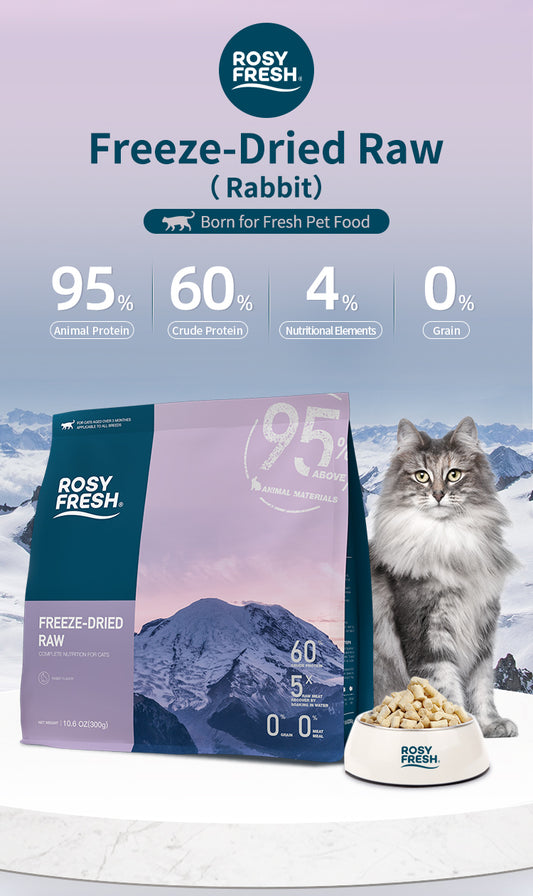 Rosy Fresh Cat Freeze-Dried Raw Rabbit 300g