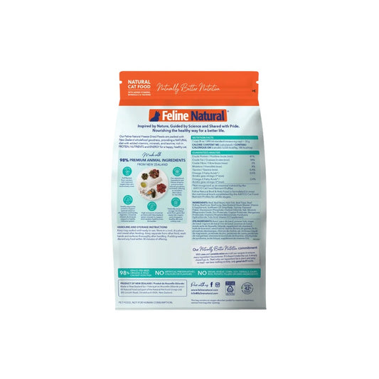 Feline Natural - Freeze-Dried - Beef & Hoki Feast