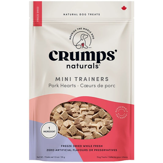 Crumps' Naturals Dog Mini Trainers FD Pork Hearts 55g