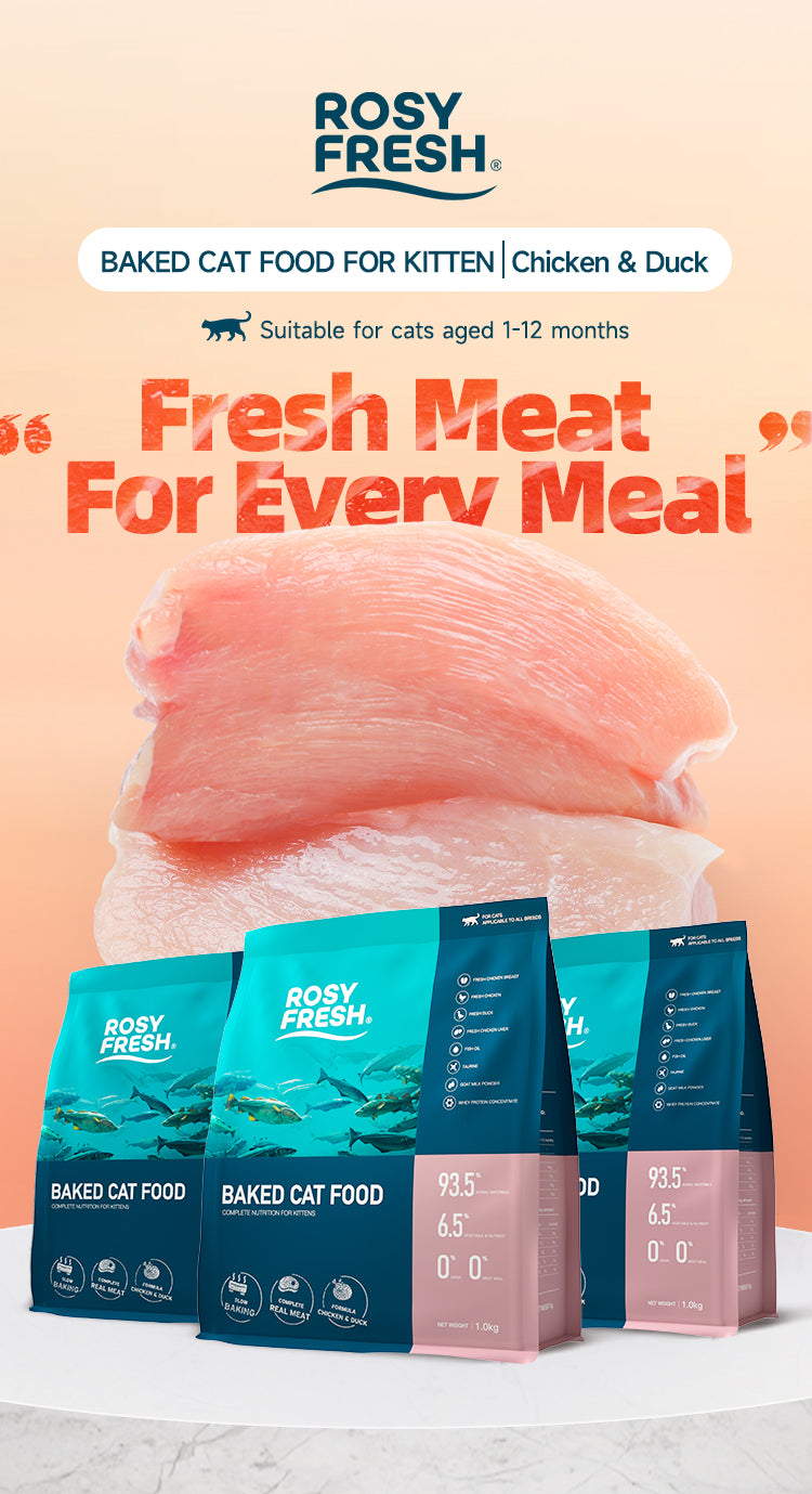 Rosy Fresh Baked Cat Food Kitten Chicken&Duck 1kg