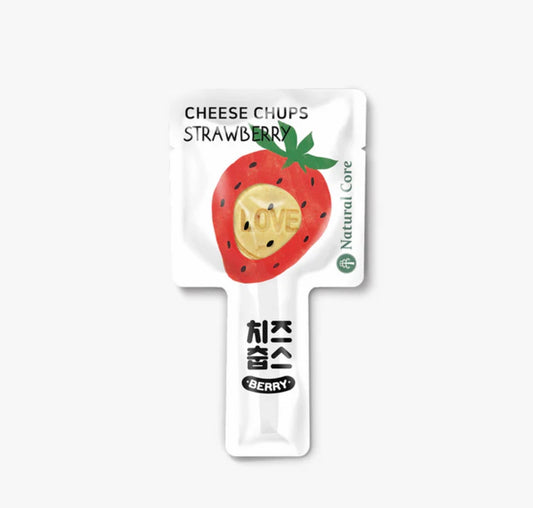 🇰🇷Natural Core – Cheese Chups Strawberry Lolipop