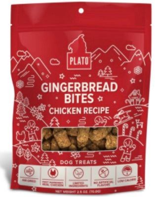 🎅🏻Plato GINGERBREAD BITES chicken recipe Dog treat