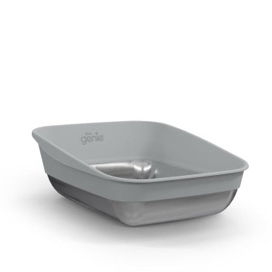 LITTER GENIE Platinum Cat Litter Stainless Steel Box - Grey