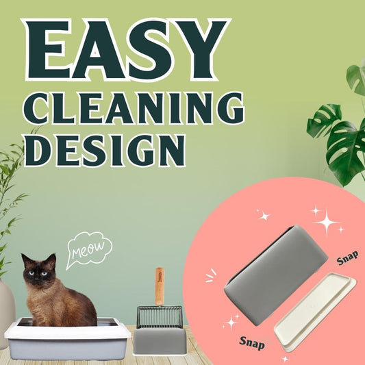 SPRINKLE & SWEEP Metal Cat Litter Scoop & Speed Sifter