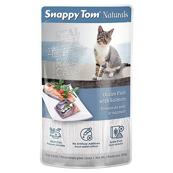 Snappy Tom Ocean Fish with Salmon 100GM | Cat