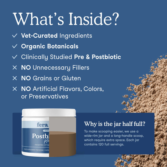 Fera Pets – Postbiotics for Dogs & Cats – 60g