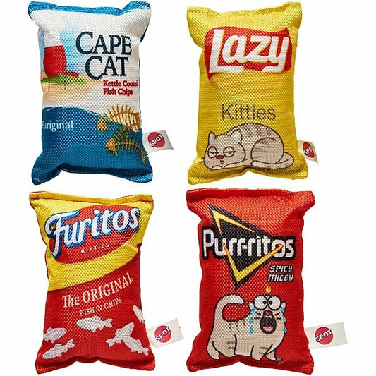 Spot Pet Fun Food Kitty Chips Assorted 5" | Cat
