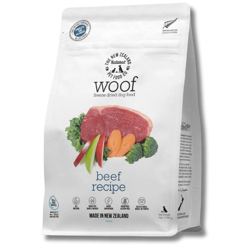 NZ Natural Pet Food Co - Freeze Dried - Food - Woof - Beef