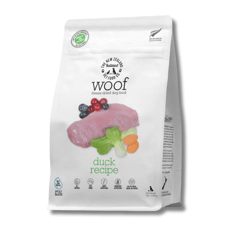 NZ Natural Pet Food Co - Freeze Dried - Food - Woof - Duck