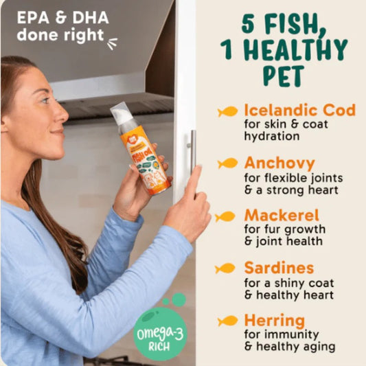 Fam-Pets - Icelandic Wild Caught Fish Oil - 147ml (Spray)