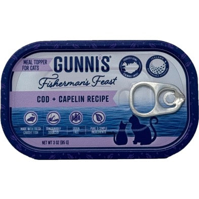 GUNNIS PET Cat Cod + Capelin Topper 85g
