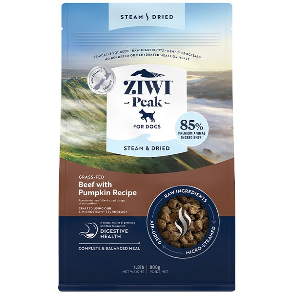 ZIWI Peak Dog Steam-Dried Beef w/Pumpkin 1.8lb