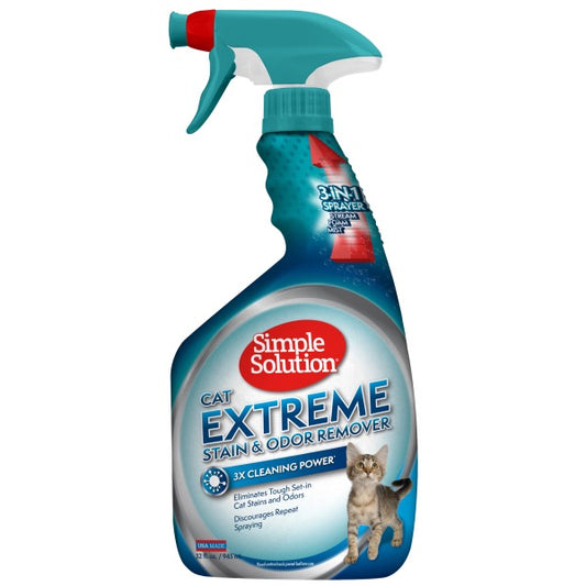 Simple Solution Extreme Cat Stain & Odor Remover Spray 32 oz