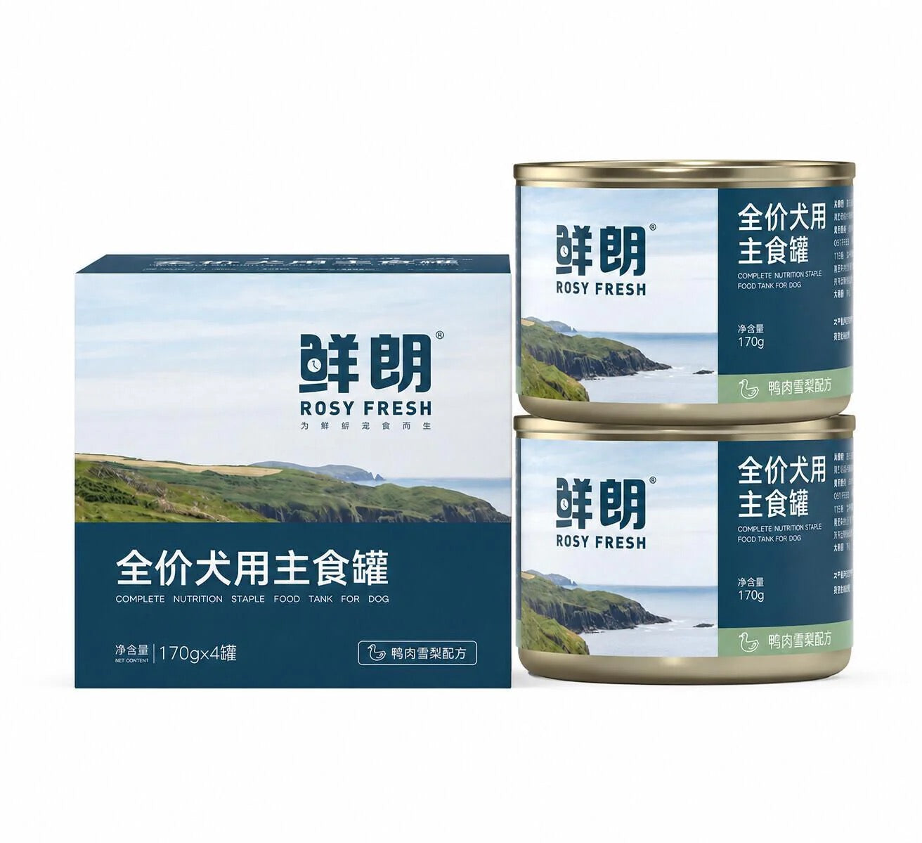 Rosy Fresh Dog Duck With Pear Wet Food