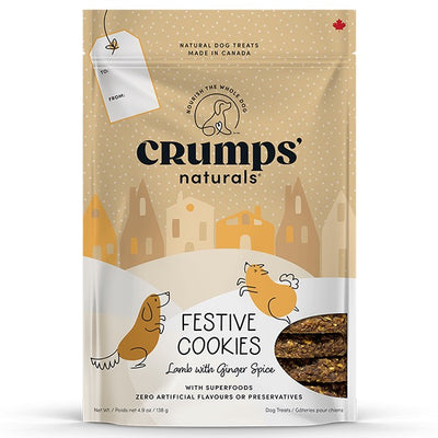 Crumps' Naturals Dog Holiday FstvCookies Lamb w/Ginger 270g