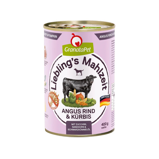 Liebling's Mahlzeit Dog Wet Food - Angus beef & Pumpkin 400g