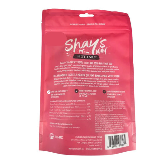 Shay's Way - Air Dried Pink Salmon Split Tails 50g