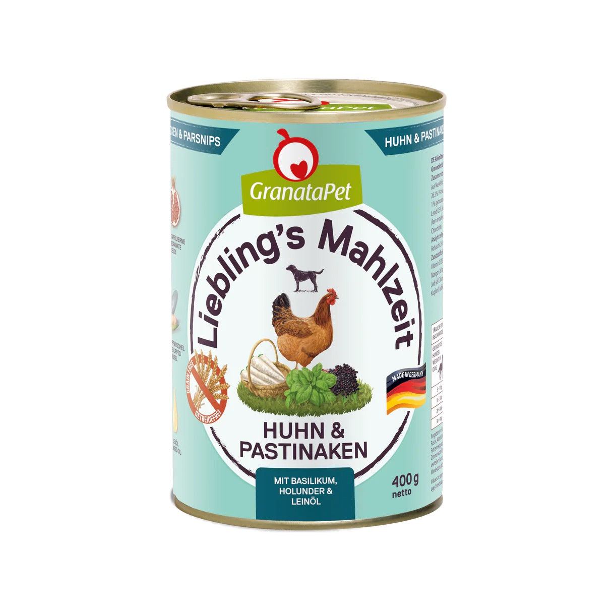 Liebling's Mahlzeit Dog Wet Food - Chicken & Parsnips 400g