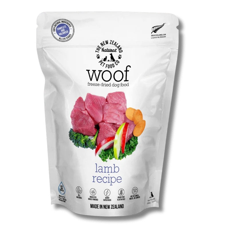 NZ Natural Pet Food Co - Freeze Dried - Food - Woof - Lamb