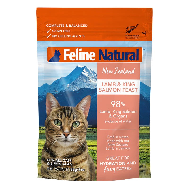 Feline Natural - Lamb & Salmon Feast Pouch 85g