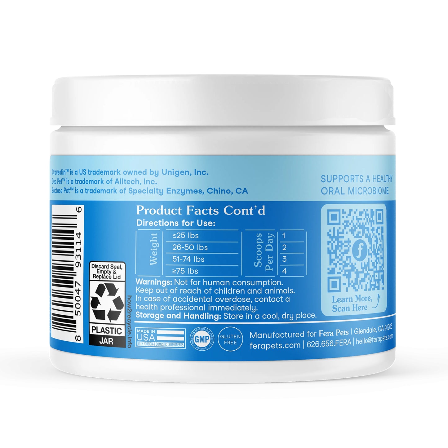 Fera Pets – Dental Support for Dogs & Cats – 60g