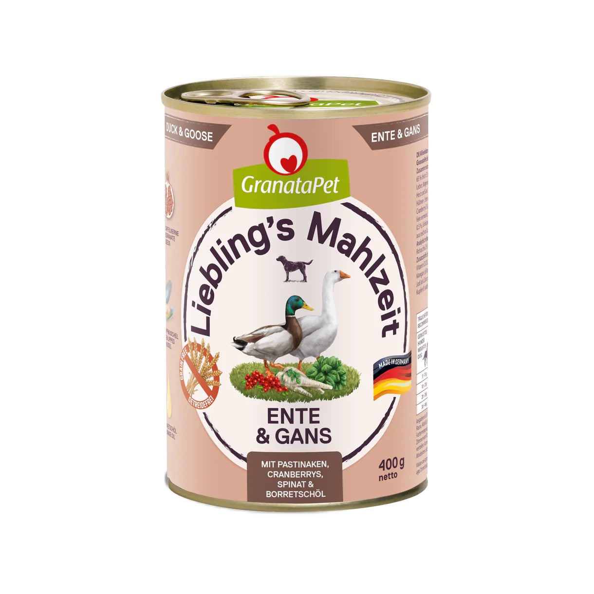 Liebling's Mahlzeit Dog Wet Food - Duck & Goose 400g