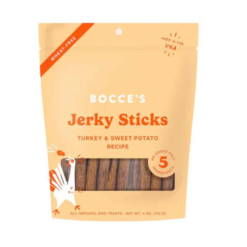 Bocce's Bakery - Turkey Grazers Jerky Sticks - 4oz