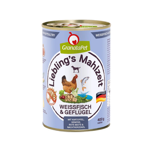 Liebling's Mahlzeit Dog Wet Food - Fish & Poultry 400g