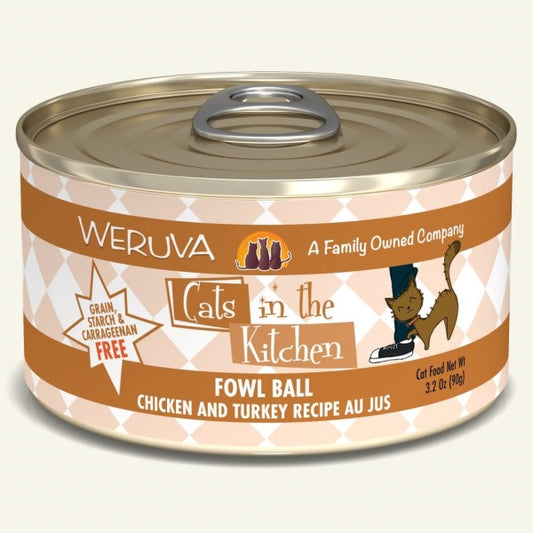 Weruva Cats in the Kitchen Fowl Ball 3.2 oz