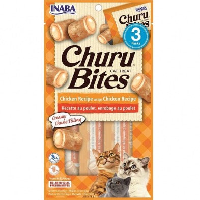 INABA Churu Bites CAT Chicken Wrap Chicken 3pk